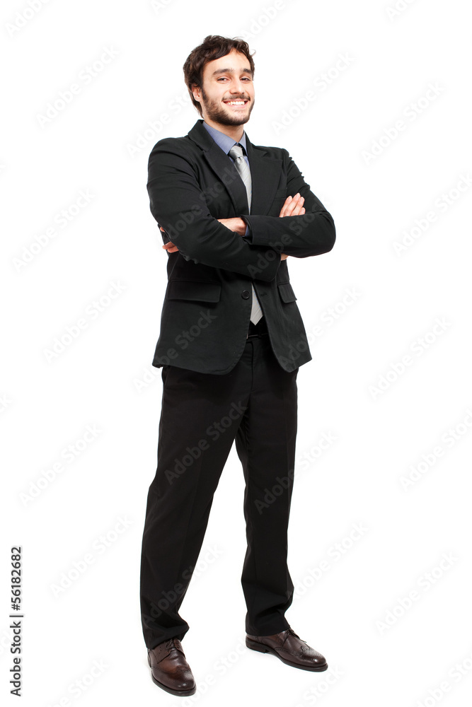 Full length businessman isolated on white Full length businessman isolated on white