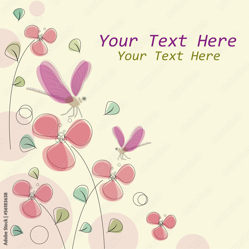 Floral Background - Vector illustration Floral Background - Vector illustration