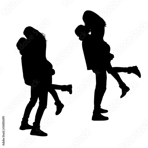 Kissing Silhouettes