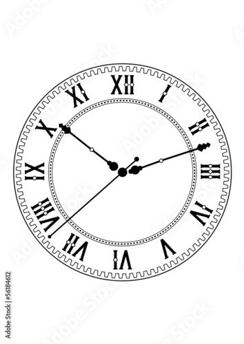 vintage clock face