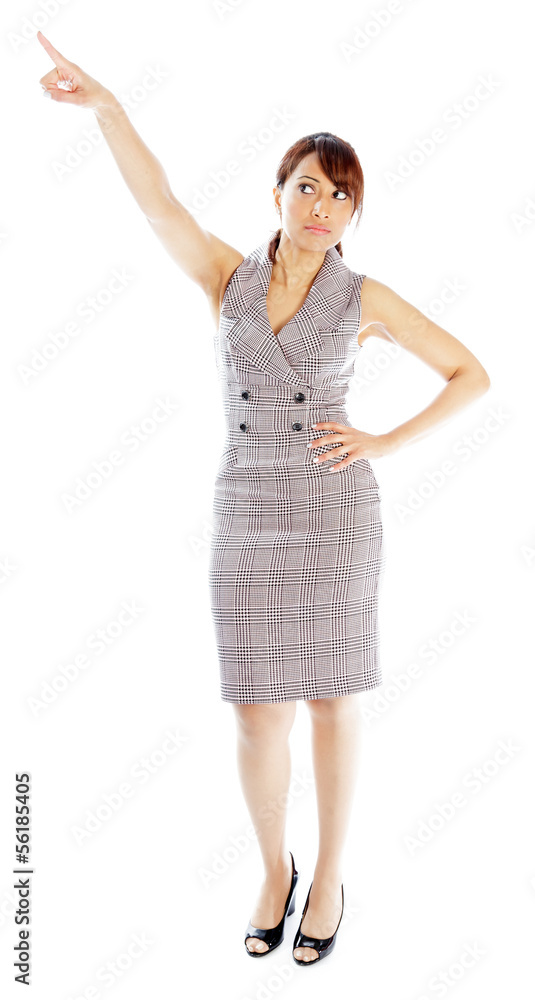 Attractive Indian woman isolated on white background Attractive Indian woman isolated on white background
