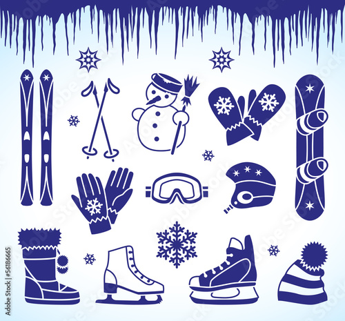 Winter icons