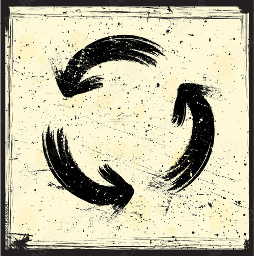 Grunge arrows