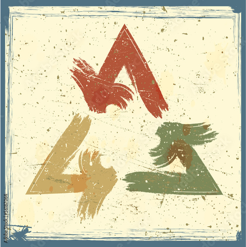 Grunge arrows