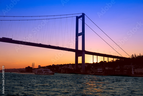 Bosphorus bridge in Turkey