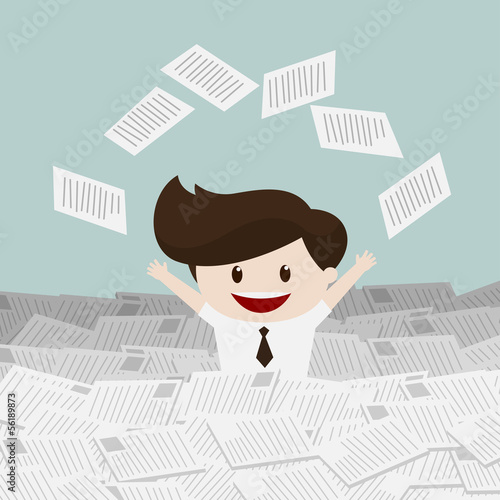 Business man -  Happy at Work