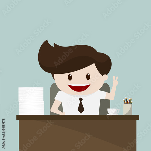 Business man -  Happy at Work