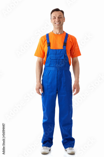 Man in overalls