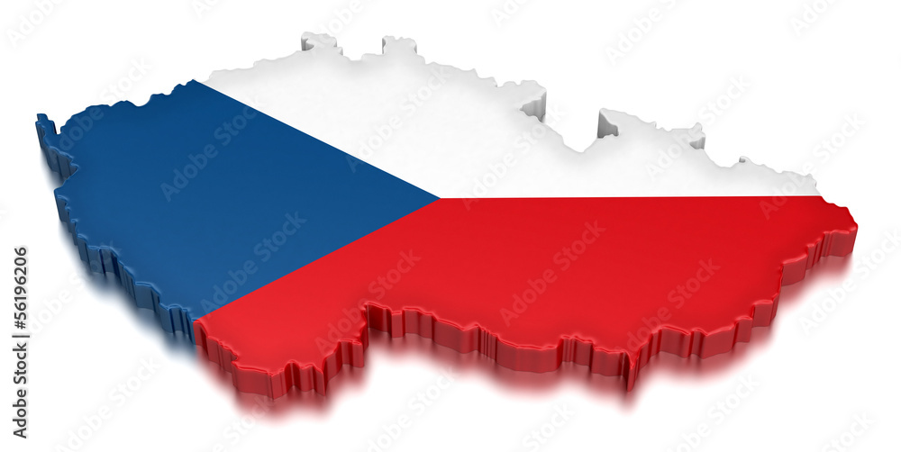 Naklejka premium Czech (clipping path included)