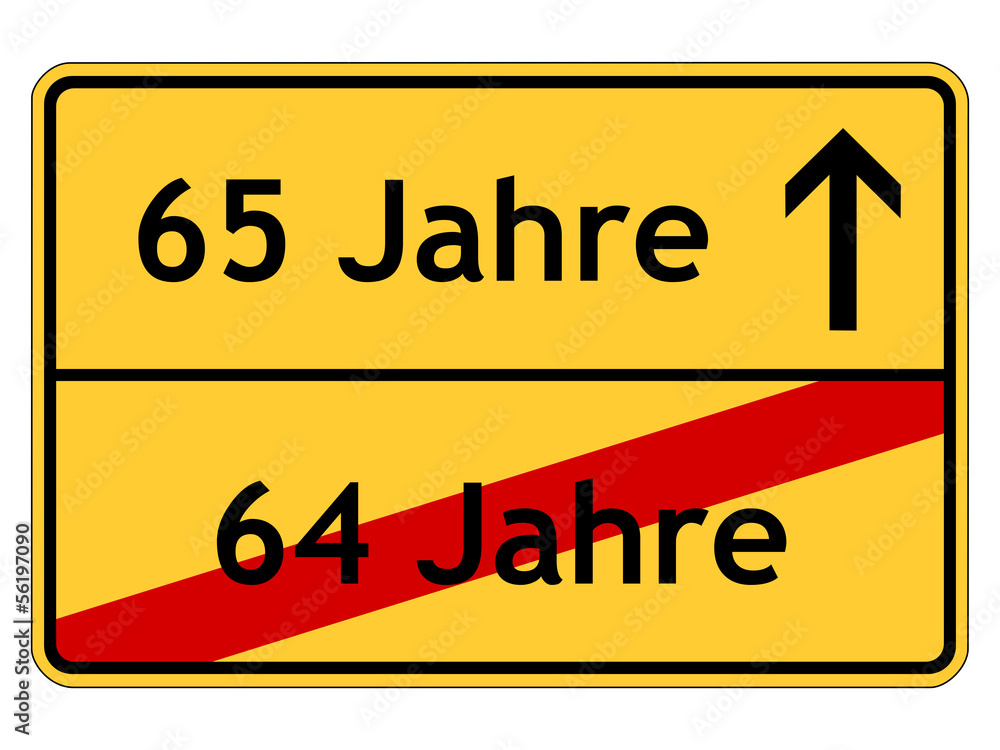 Obraz premium 65. Geburtstag