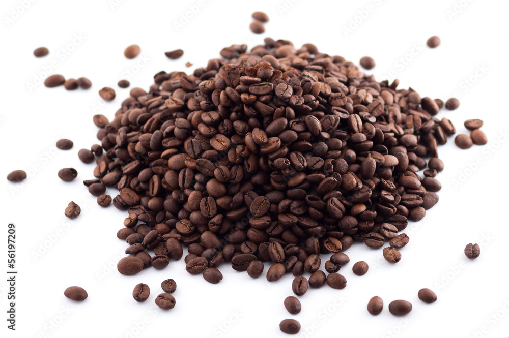Fototapeta premium stos ziaren kawy