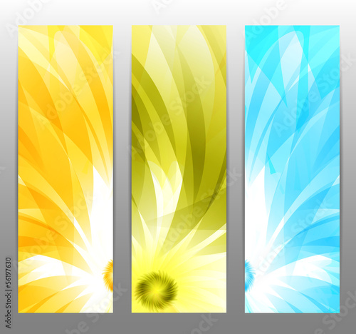 Abstract Flower Vector Background / Brochure Template / Banner