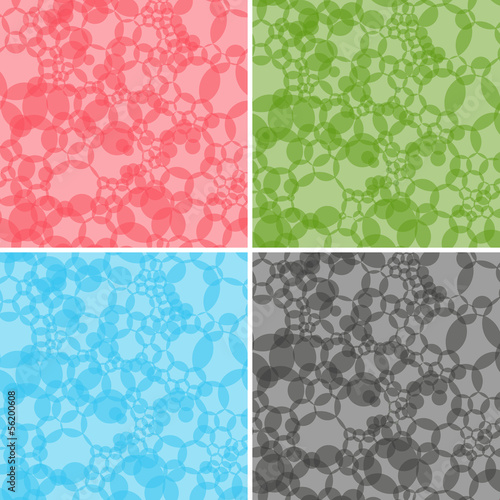 Four seamless abstract vector patterns