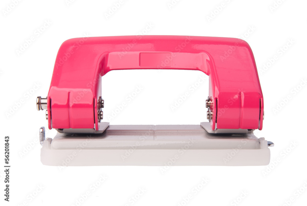 Office paper hole puncher on background Office paper hole puncher on background