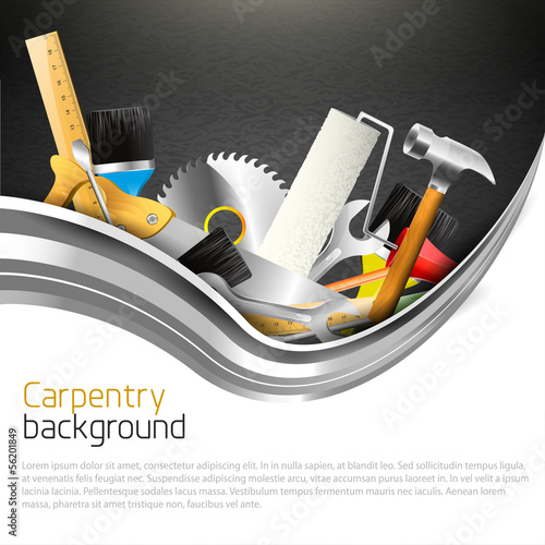 Modern carpentry background
