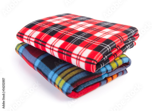 blanket, Soft warm blanket on background
