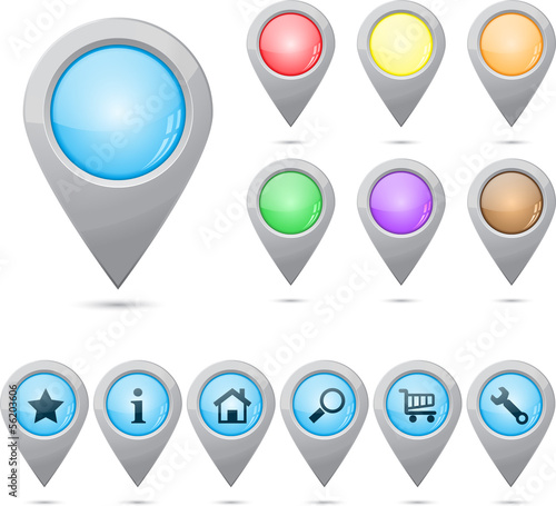 Free Download Map markers - GFXLoad