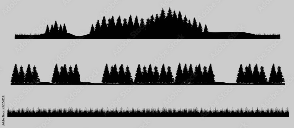 Plakat landscape tree forest