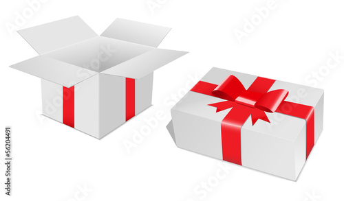 present gift box open
