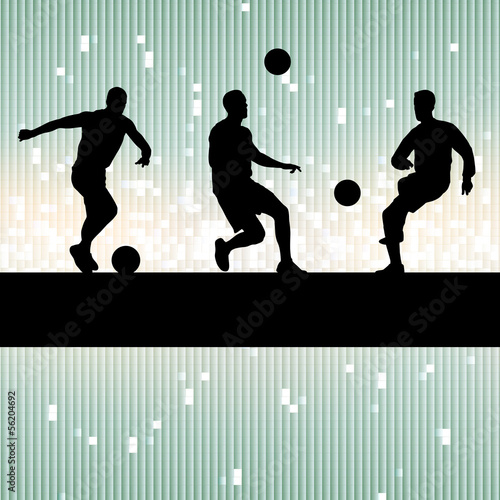 Soccer player vector background concept