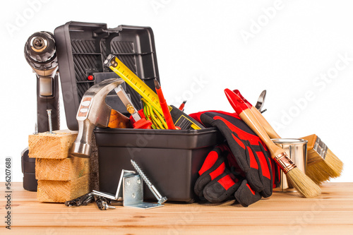 Obraz na płótnie wood mounting tools