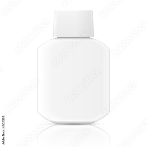 White lotion bottle template.