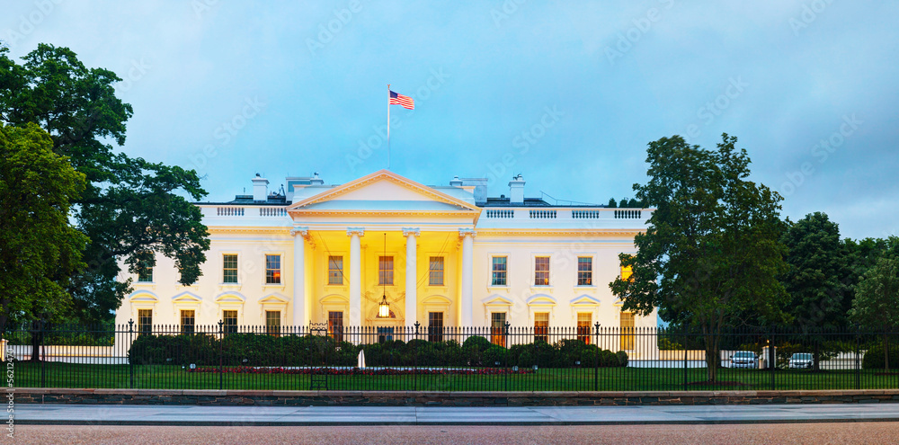 The White House building in Washington, DC
