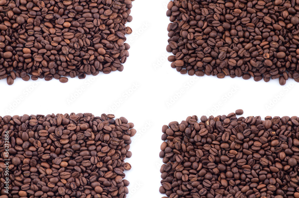 Spilled coffee beans Spilled coffee beans