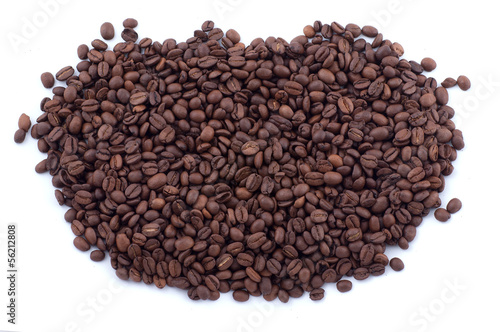 Obraz na płótnie Spilled coffee beans