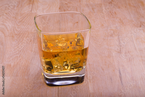 Naklejka glass with brandy