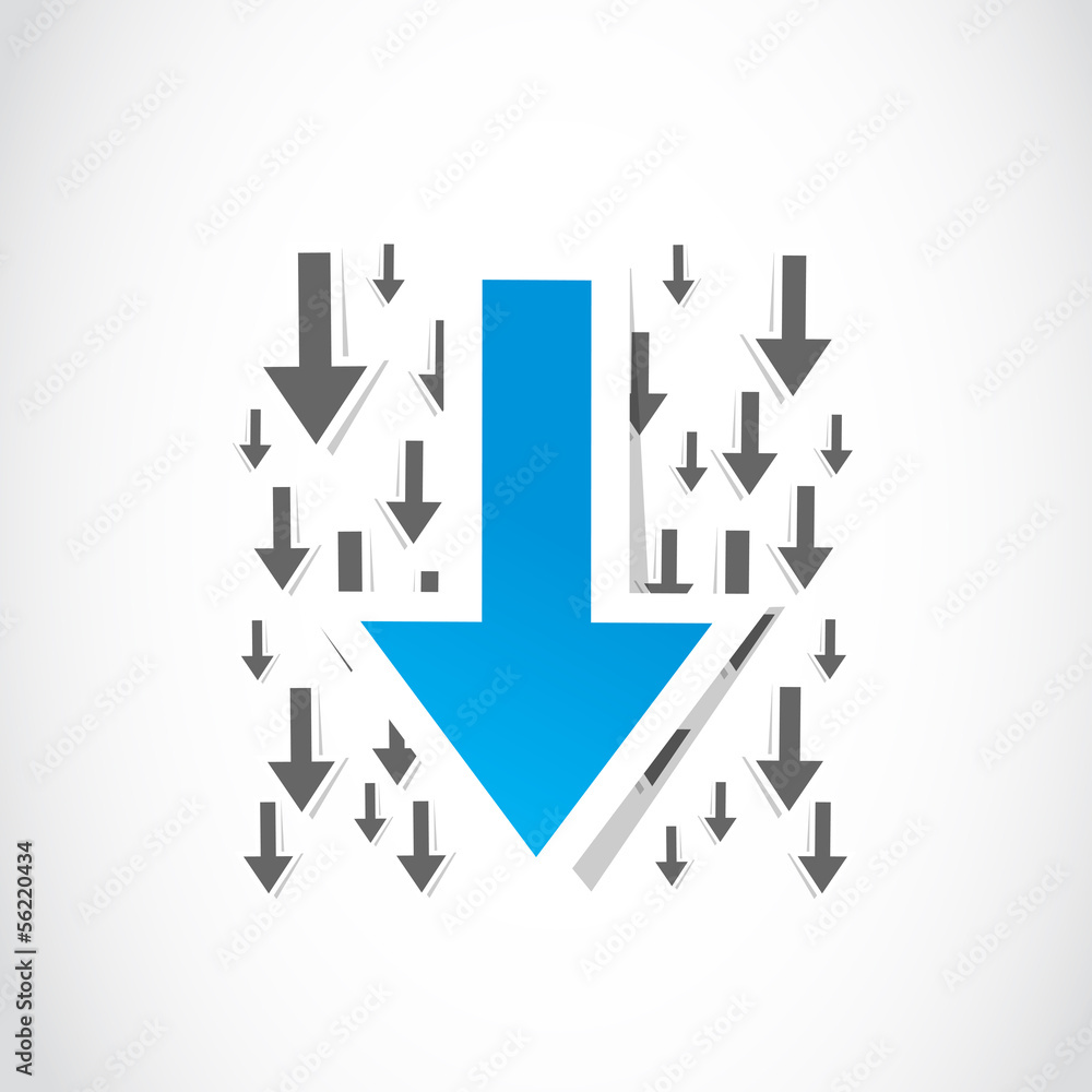 Download arrow paper symbol Download arrow paper symbol