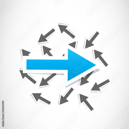 vector decision, choice arrow