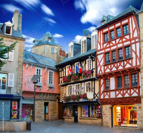 Obraz na płótnie Quimper en Bretagne, France w salonie