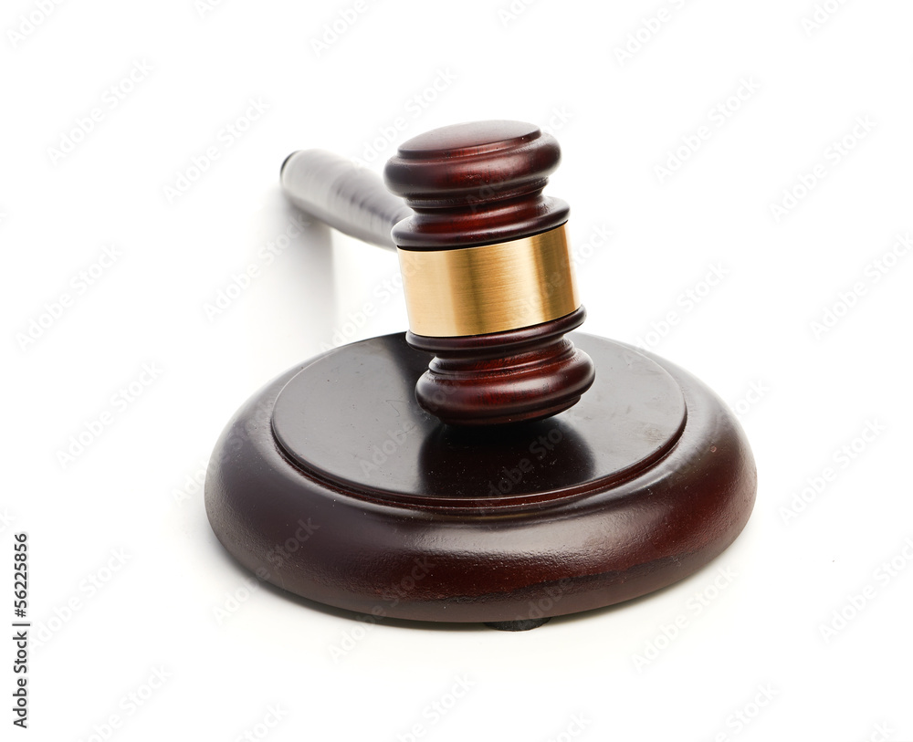 Gavel isolated on white background