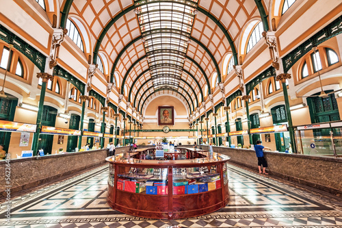 The Saigon Central Post Office in Ho Chi Mihn City, Vietnam