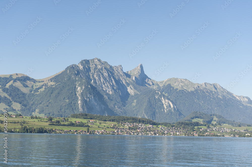 Thunersee, Berner Oberland, Schweizer Alpen, Stockhorn