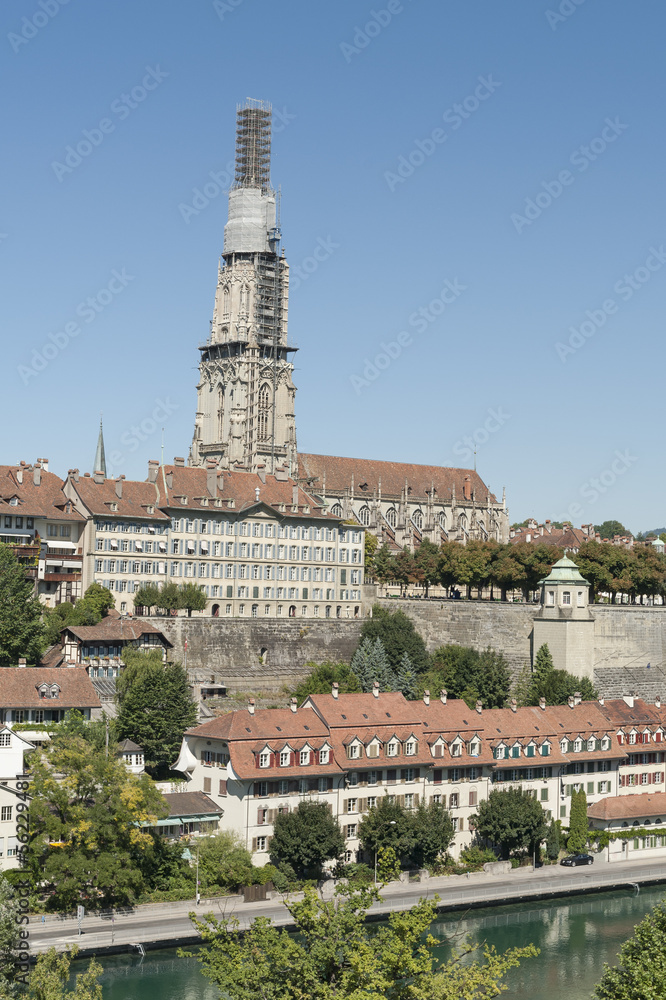 Bern, Altstadt an der Aare, Matte, Quartier und Münster