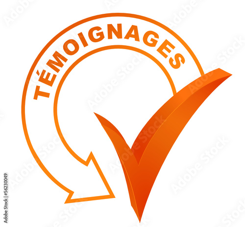 témoignages sur symbole validé orange