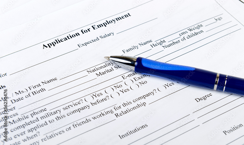 employment application employment application
