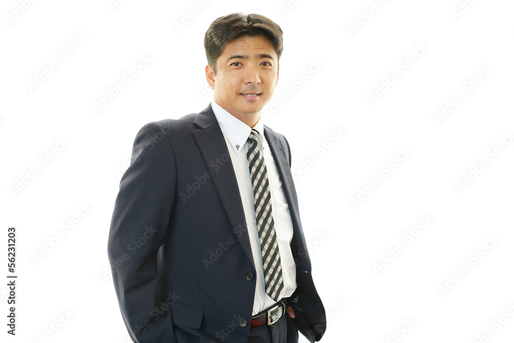 笑顔のビジネスマン