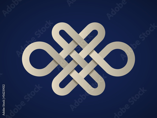 vector paper endless celtic knot