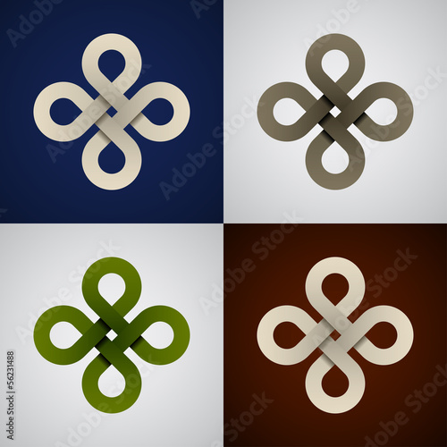 vector paper endless celtic knots