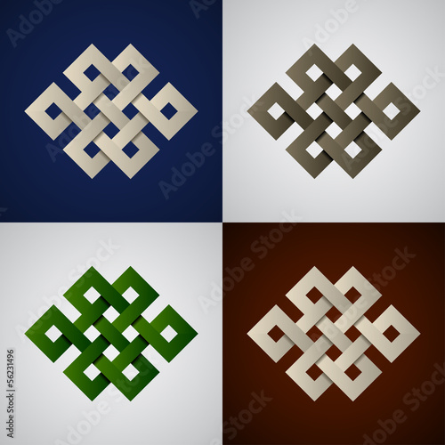 vector paper endless celtic knots