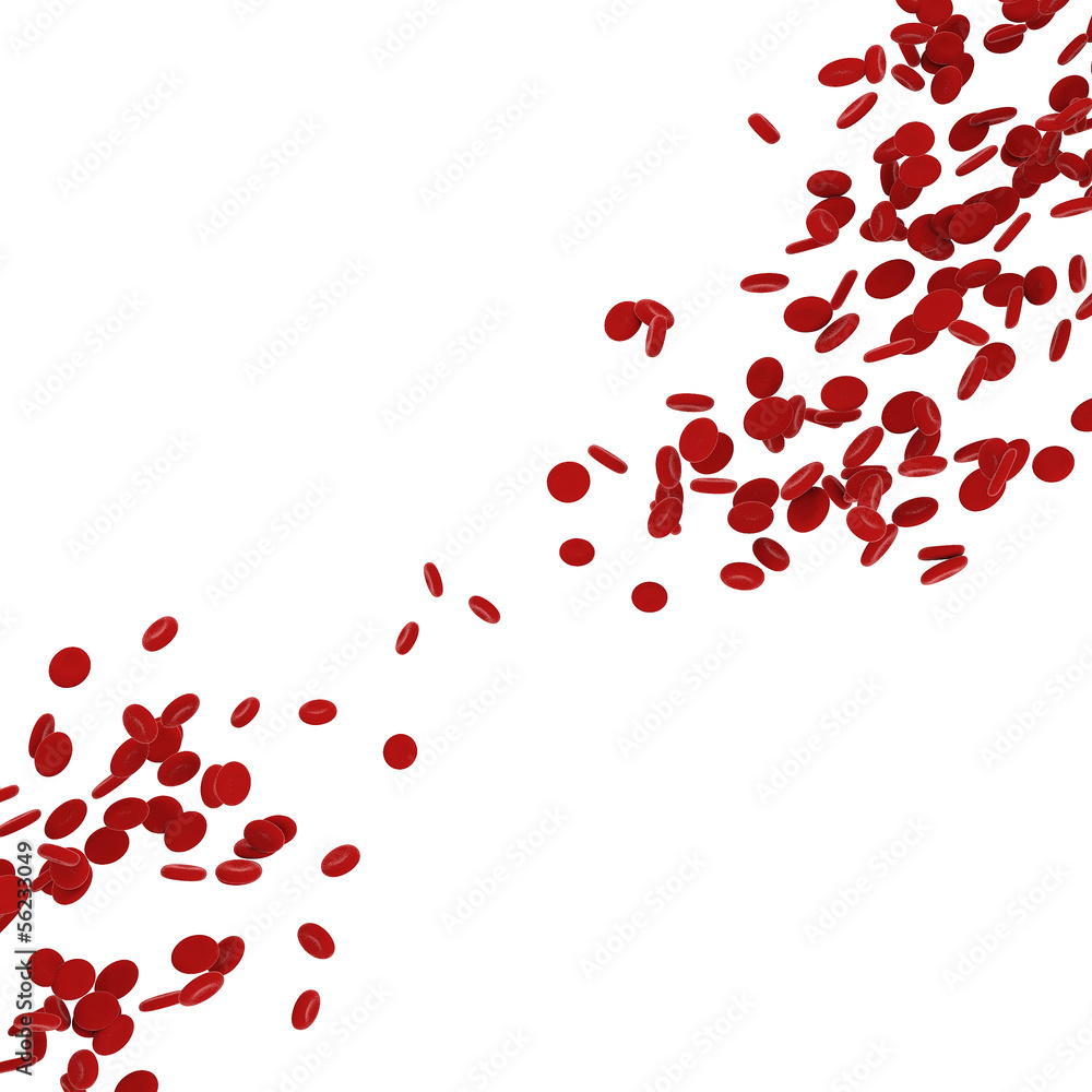 Stream of blood cells Stream of blood cells