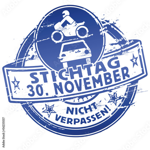 Stempel Stichtag, Autoversicherung und Wechsel zum 30. November