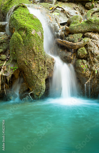 small waterfall in forest south of Thailand