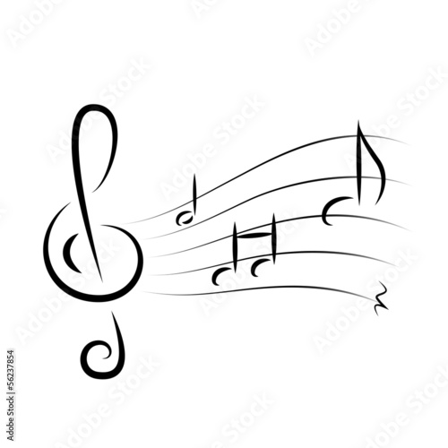 Musik Noten Notenschlüssel