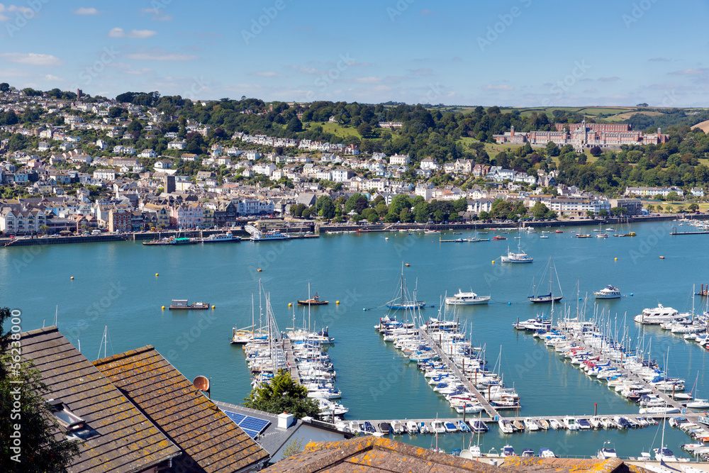 Boats and yachts Dartmouth harbour Devon