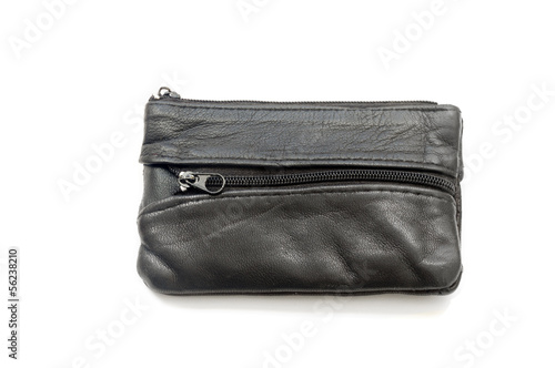 Leather black wallet