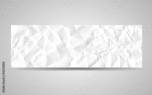 Zerknittertes Papier